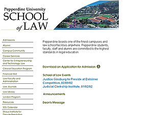 Pepperdine Law 9/26/2001